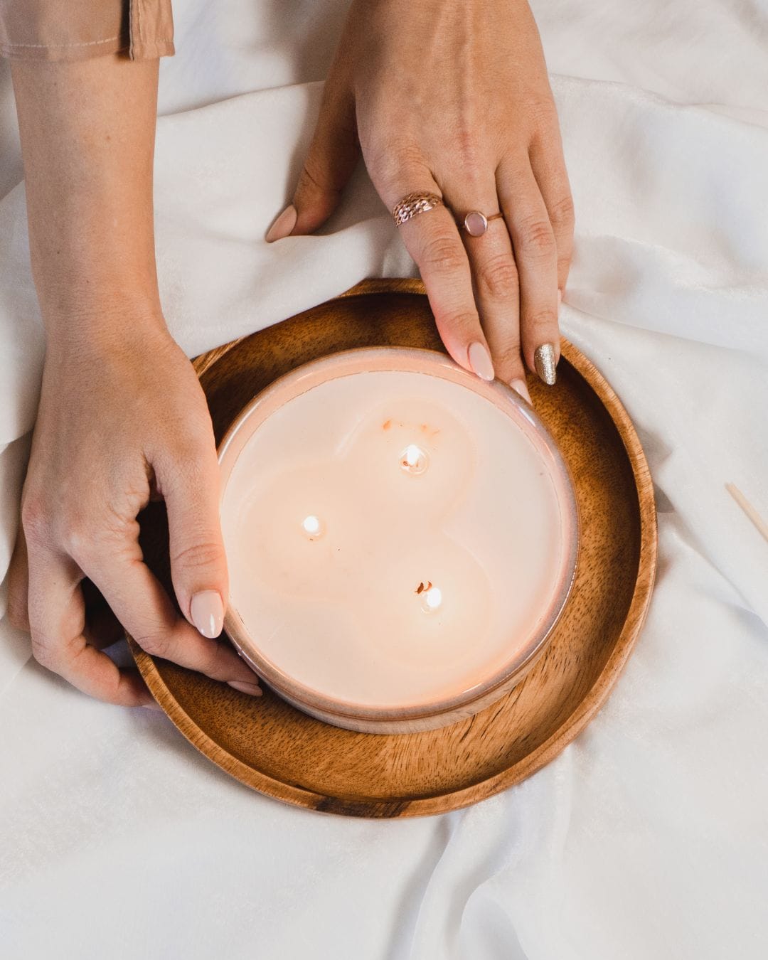 Velas en armonía para limpieza energética