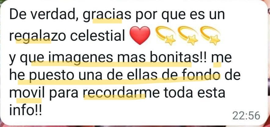Una alumna describe sus sensaciones sobre un curso que ha realizado en la escuela.
